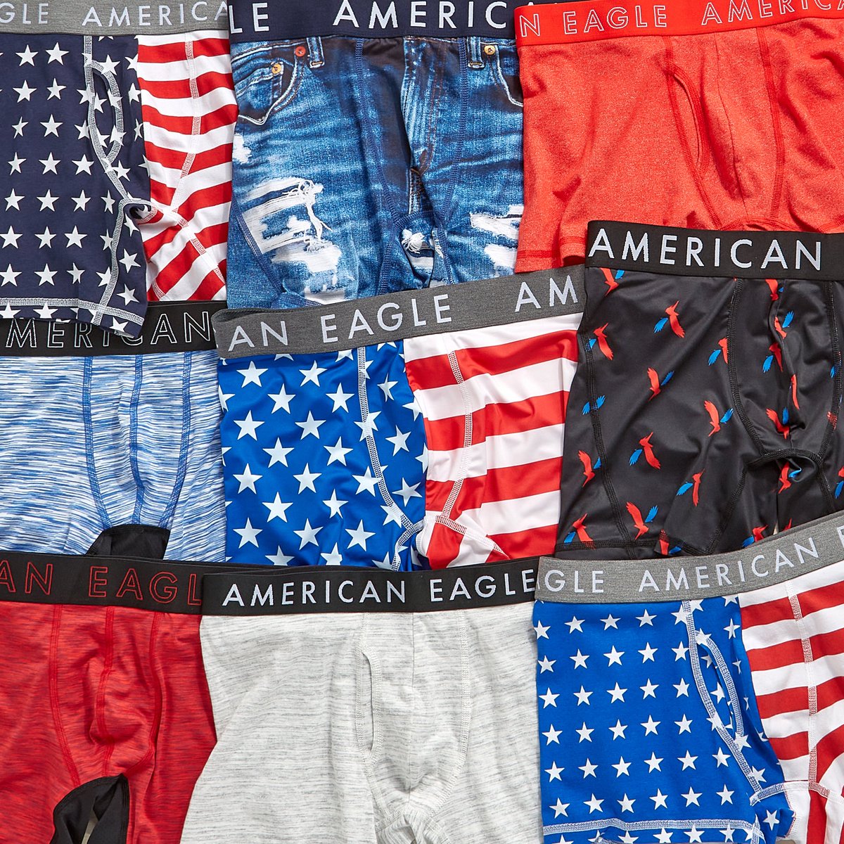 American Eagle on X: G I V E A W A Y! Prep for the holiday and win a pair  of our new Stars and Stripes 3 trunk underwear 😎🇺🇸🩳 TO ENTER