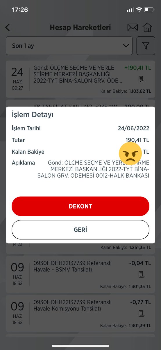 Çalınan 5 saatimin bedeli ödendi ama yalan söylediniz  #ösym