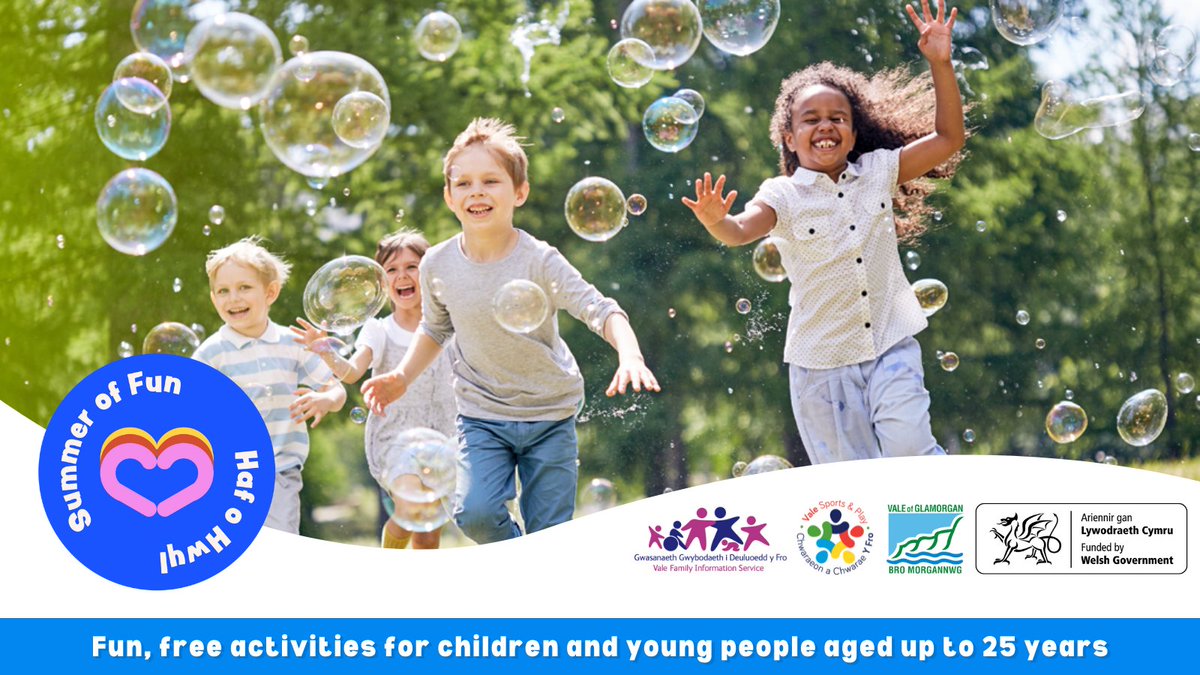 VOGCouncil's tweet image. Introducing Summer of Fun 2022 🌞

With Welsh Government funding, we have partnered with a range of community organisations to create a fun-filled summer programme, packed with free activities for young people aged up to 25 🤸

Check out the schedule 👇

valeofglamorgan.gov.uk/summeroffun