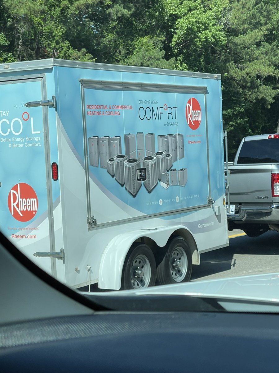 Spotted the <a href="/rheem/">Rheem</a> trailer today on I-40 🔥👌🏼