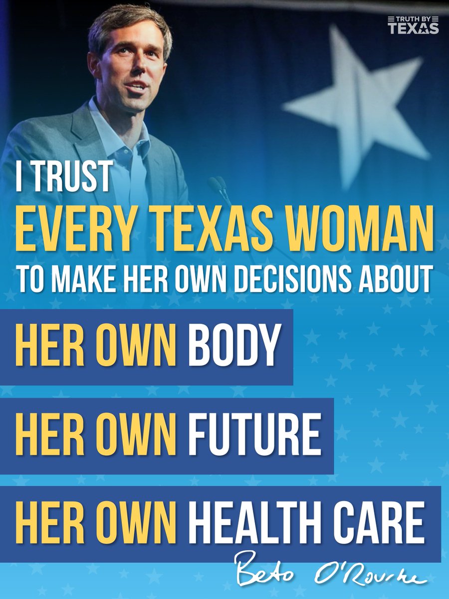 <a href="/BetoORourke/">Beto O'Rourke</a> Our Gov Greg Abbott championed aggressive government regulation of Texas women's reproductive rights.

Beto O'Rourke says Texas women should be in charge of those decisions.