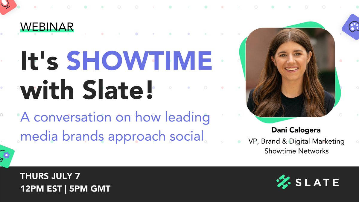 Join <a href="/Showtime/">SHOWTIME</a>'s <a href="/daniCalogera/">Dani Calogera</a>  and our Co-founder <a href="/EricStark89/">Eric Stark</a> as they discuss all things social in the media and entertainment industry 🚀!

Save your seat today!

app.livestorm.co/p/ab506264-17e…