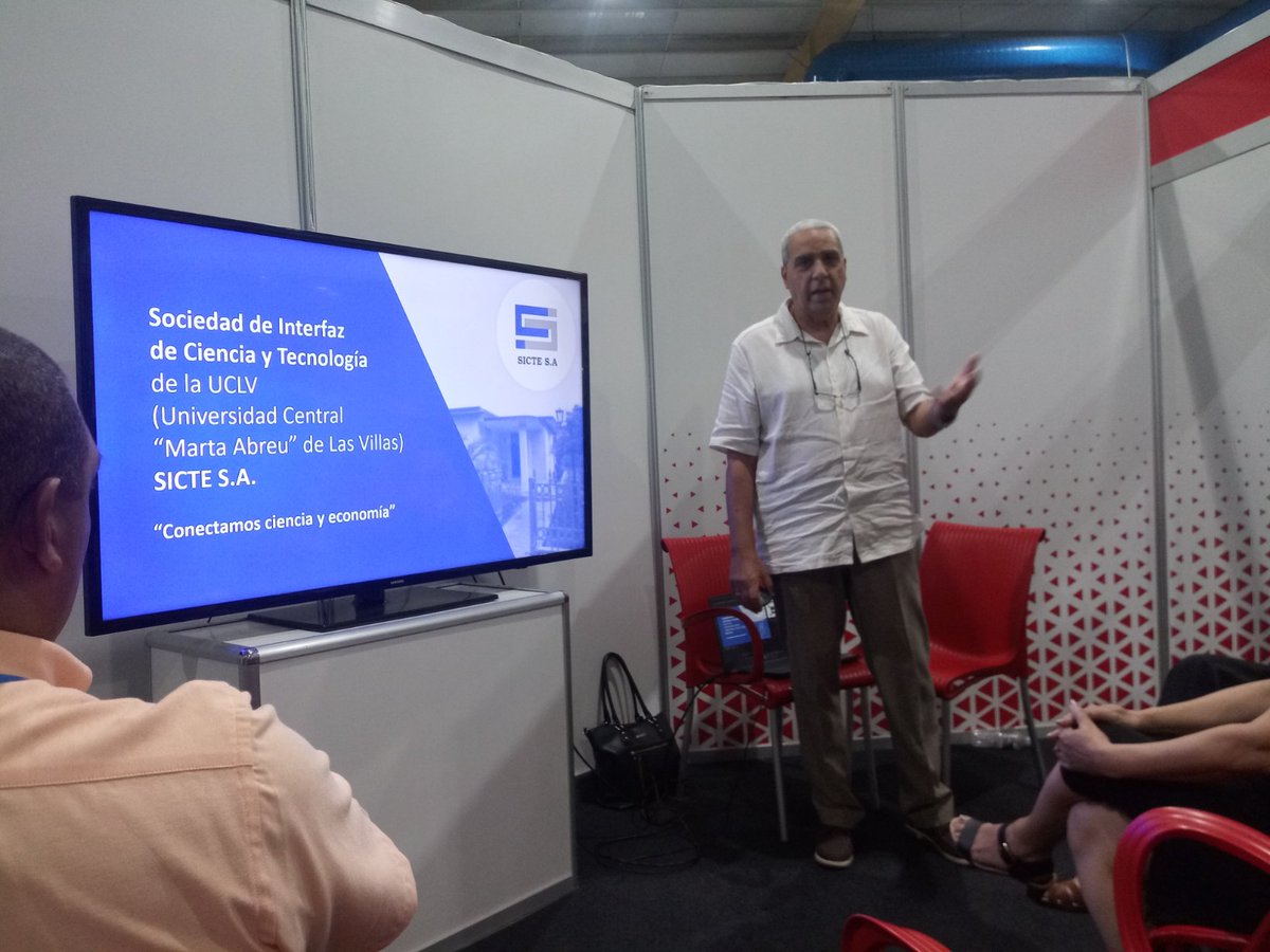 Presentan las empresas interfaz <a href="/SICTESA/">SICTE S.A.</a> de <a href="/UCLVCU/">UCLV 🇨🇺</a> y CETA S.A. de <a href="/AlmaCujae/">Alma Cujae</a> las potencialidades de alianzas con el sector empresarial en la Feria de Energías Renovables Cuba 2022.
<a href="/gnufre/">GNUFRE</a> <a href="/EnergiaMinasCub/">Ministerio de Energía y Minas de Cuba 🇨🇺</a> <a href="/CubaMES/">MES</a> <a href="/osanamoleriop/">Osana Molerio Pérez</a> <a href="/GilbertoQueve13/">Gilberto Quevedo Sotolongo</a>