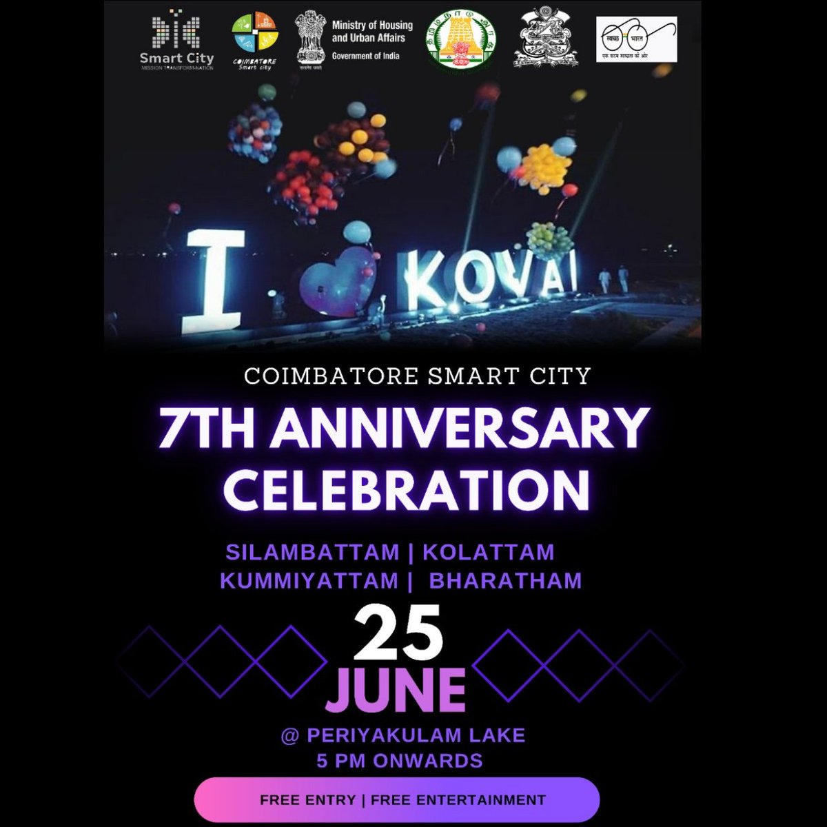 #coimbatore
#Coimbatoresmartcity
#smartcitiesmission
#SaatVarshKaHarsh
#SabhaBharatNikhartaBharat
#welovecoimbatore
#students
#coimbatoreeve