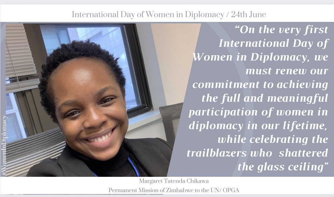 Happy first International Day of Women in Diplomacy.
I am proud to have witnessed the adoption of the Resolution that set 24 June as the #IDWD !  #WomenInDiplomacy