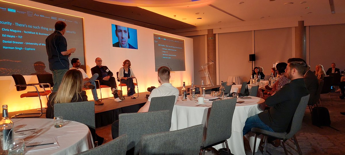 TechBlastUK's tweet photo. "The digital world means companies must be more robust to the threat of cyber."
So says Elvira Urraya of @AllianceMBS, which is working with the @thgplc.
@promanchester #TTech22 https://t.co/Iyxle1fpXu