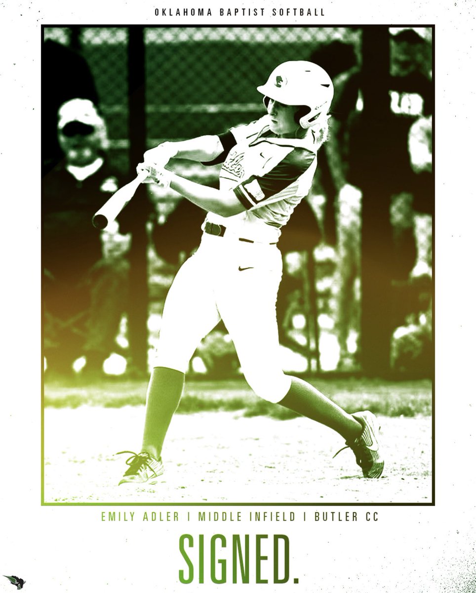 OBU_Softball's tweet photo. We are excited to welcome in transfer  Emily Adler, an infielder from Butler Community College 📝 https://t.co/fFi3kc6NaQ