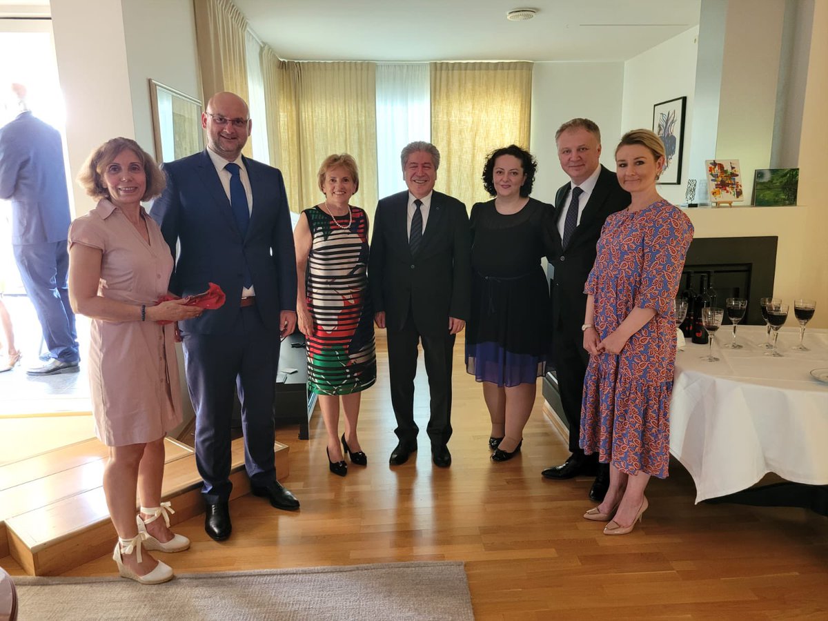 AndreaErcegovac's tweet photo. It was a pleasure to organise a farewell for dear colleagues ambassadors of Italy @ColellaAlberto &amp; North #Macedonia #SerdjimMuhamed at the end of their mandate in Norway. It leaves scope for future encounters. 🇭🇷🇮🇹🇲🇰

#Norway #Italy #diplomacy #NorthMacedonia https://t.co/tFUpMieftG