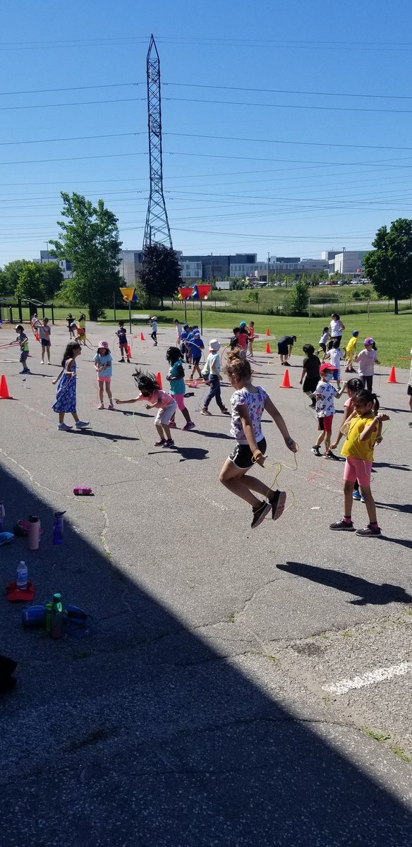 Beautiful day for Jump Rope for Heart and Play Day! Thanks @PozinPE for organizing!