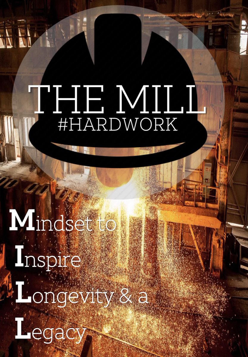 The squad has come up with a team name 🥁🥁🥁

Introducing… T H E  M I L L 
We put in #HARDWORK through our…

M-indset to
I-nspire 
L-ongevity &amp; a 
L-egacy 

👷🏾‍♂️👷🏻‍♂️👷🏼‍♂️👷🏽‍♀️👷🏾‍♀️👷🏻‍♀️
*chants* hard work, work work…