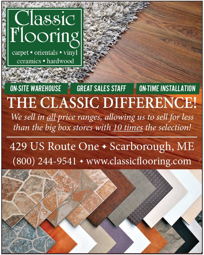 Experience #TheClassicDifference at Classic Flooring - lower prices than big box stores with 10X the selection! Stop by 429 US Rte 1 in #Scarborough or click classicflooring.com today! #hardwoodfloors #carpet #tile #tilefloors #vinylflooring #installation #keepitlocalmaine