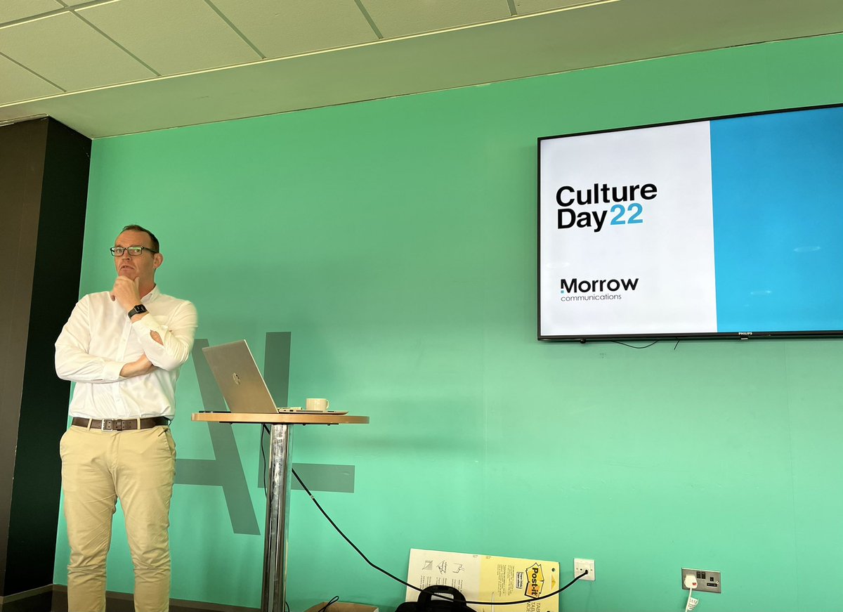 MorrowComms's tweet photo. Superb afternoon at the home of @UlsterRugby yesterday as we gathered to discuss the importance of our company culture and building for the future. Big thanks to @JP_Petrie for his inspiring words ahead of kick-off. #FightForEveryInch #TeamMorrows https://t.co/6dlF3wbivJ