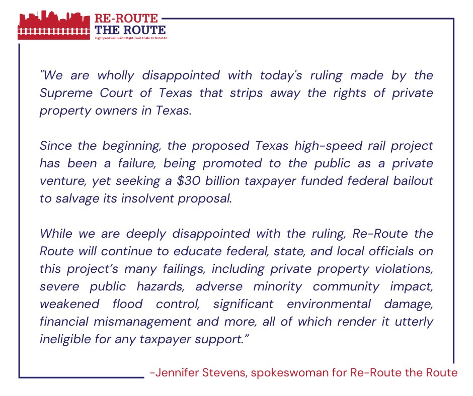 ReRoute The Route on Twitter "Our statement on today's ruling by the