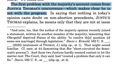happy belated birthday to justice thomas, from justice elena kagan (i'm guessing):