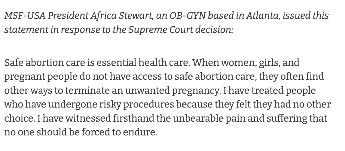 BREAKING: SCOTUS overturns #RoeVsWade.

It is shocking to see the US moving backward just as many other countries are moving forward to expand access to safe abortion care. 

Safe #abortion care should be accessible to everyone everywhere.