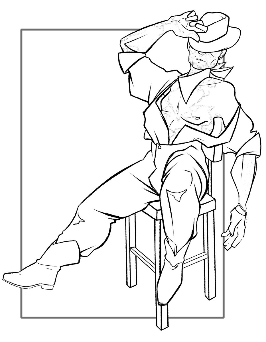 systemreset5's tweet image. Here’s my half of the fun art challenge i did with @WreathofLaurel_ 
We each did the linework of a piece and passed it over to be colored, good fun!