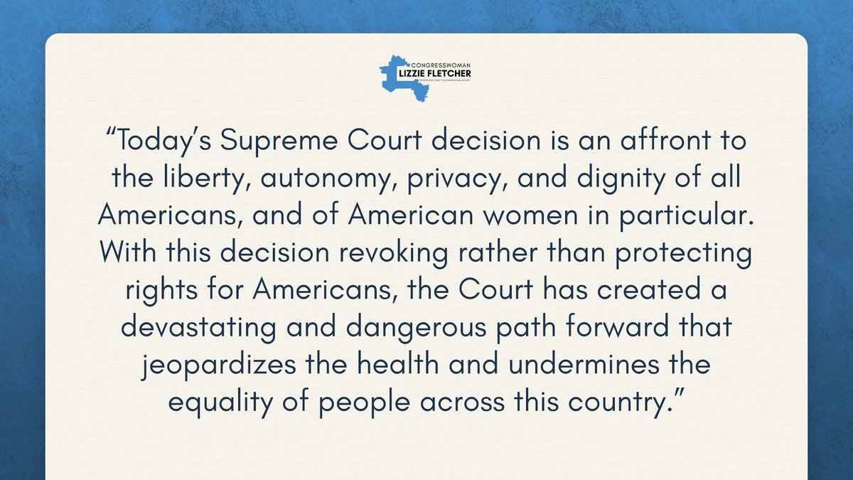 My statement on today's ruling. #ProtectAbortionRights