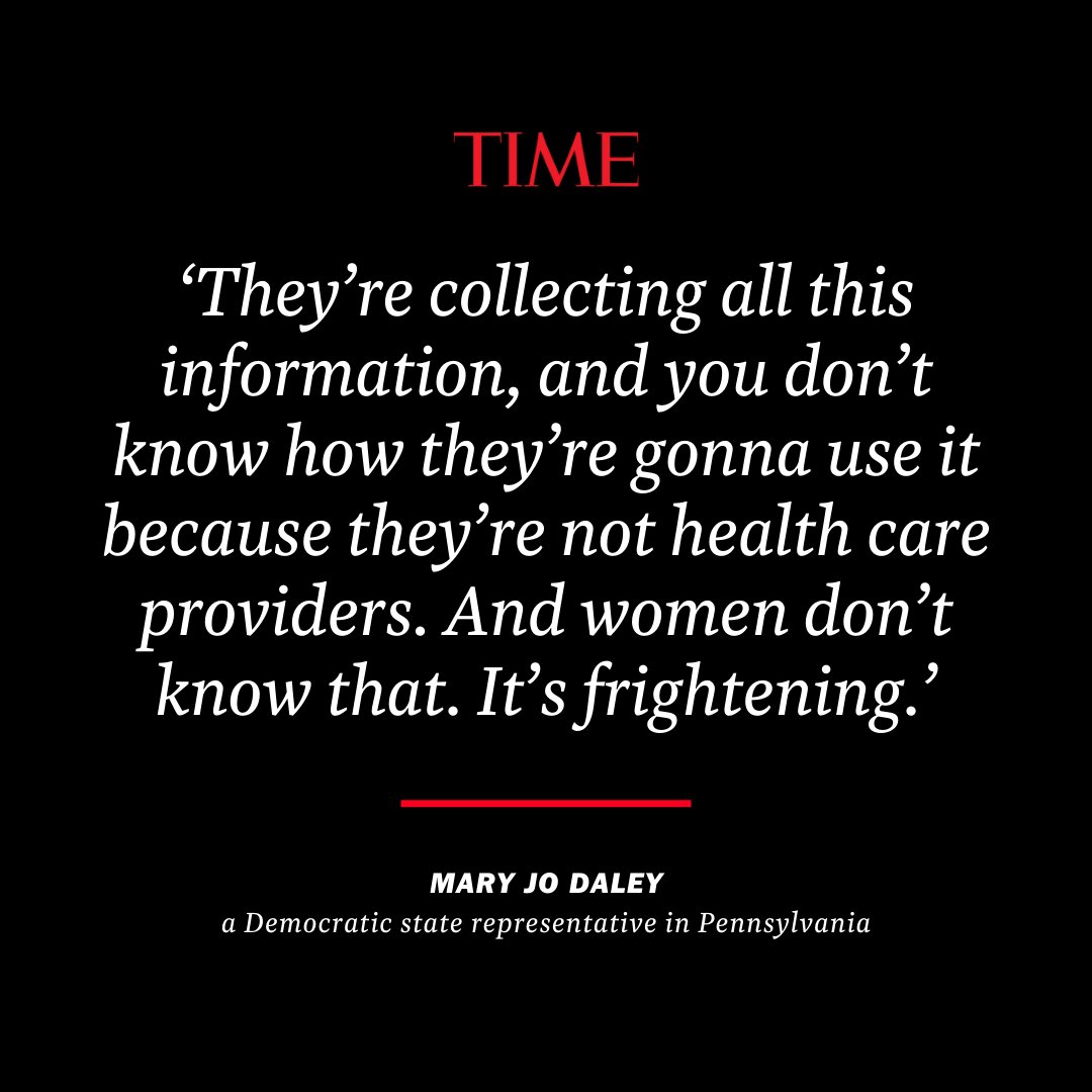 Her concerns are not unfounded. 

Now the Supreme Court has overturned Roe v. Wade, these unregulated databases could be exploited in the wake of conservative efforts to criminalize abortion