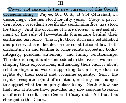 the beginning to the dissent's conclusion: