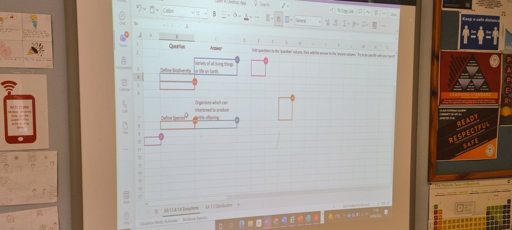 BioGardner's tweet photo. Nat 5 bio creating active recall spreadsheets to use throughout the year. @AliAbdaal #teachingideas #collaboration https://t.co/sUMCWEoqG2