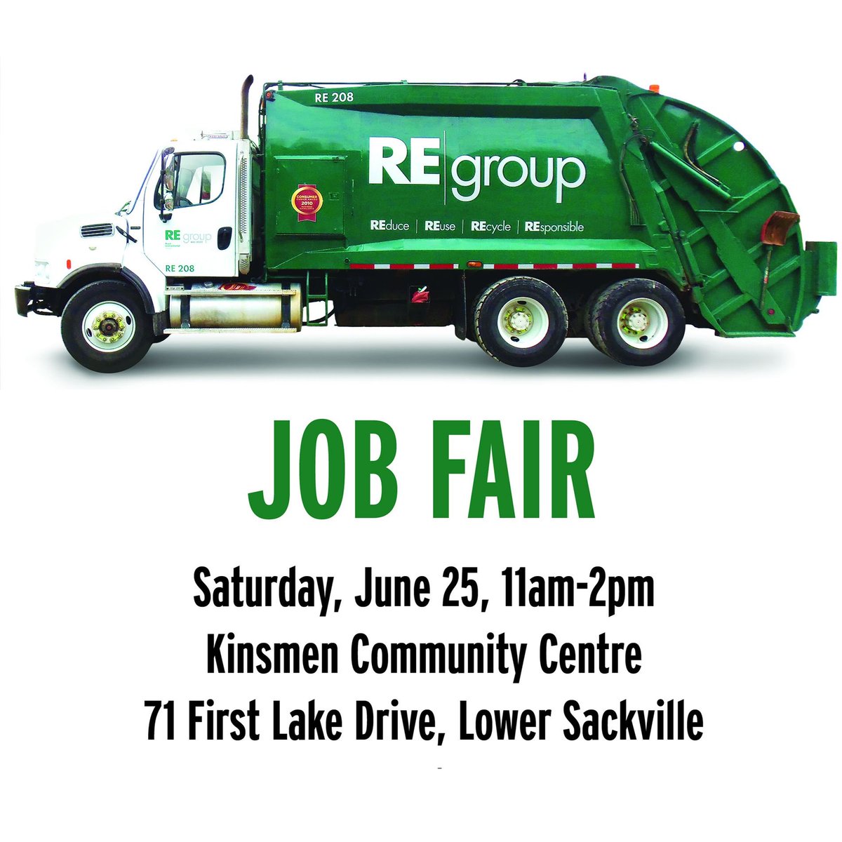 Come and join us on Saturday for our career fair in Sackville!