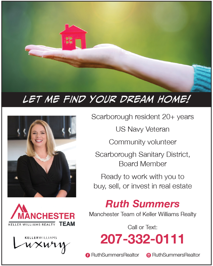 Let Ruth Summers of #KellerWilliamsRealty find your #dreamhome today! As a #Scarborough resident who is active in the #community, she knows the market & is ready to help you. Call or text 207.332.0111 today! #mainerealestate #localrealestate #realestate #realtor #keepitlocalmaine