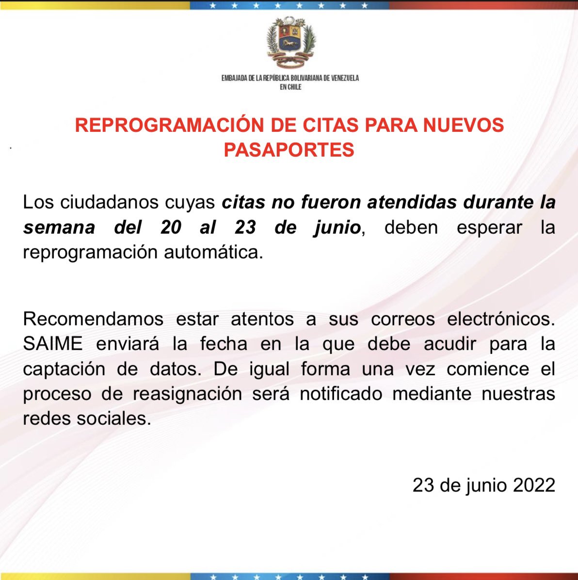 Embajada de Venezuela en Chile tweet media