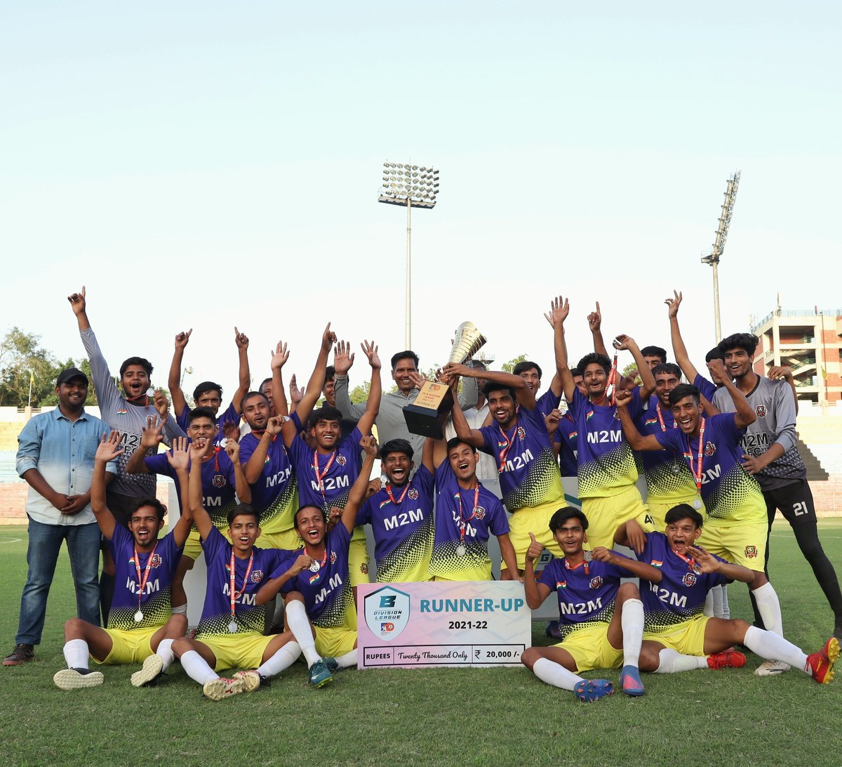 FootballDelhi's tweet photo. M2M FC ARE THE 𝗥𝗨𝗡𝗡𝗘𝗥 𝗨𝗣 🙌 OF FOOTBALL DELHI B DIVISION LEAGUE 2021-22

#footballdelhi 🤝#FDBDL 🏆 https://t.co/2ii12o5UjH