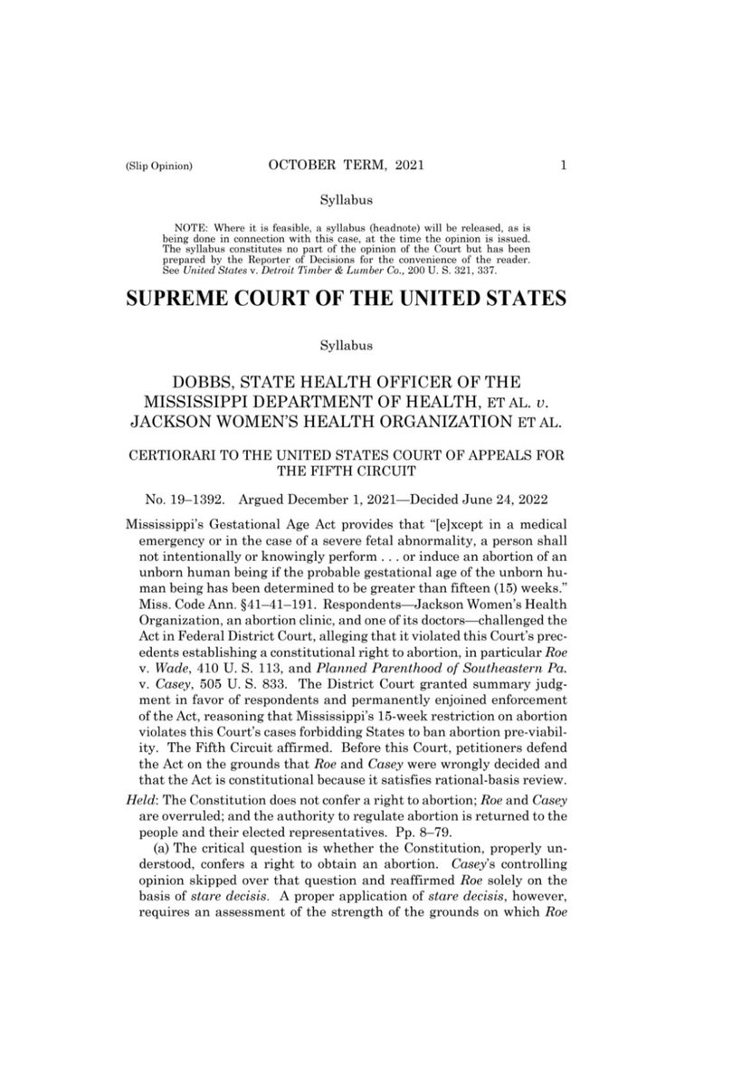 Het historische arrest dat het landelijke recht van een vrouw om al of niet een abortus te willen in de VS , afschaft, 50 jaar na Roe v. Wade. #vrtnws