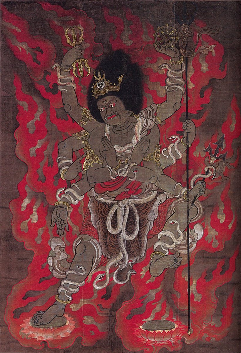 「五大尊像」《軍荼利明王》
ごだいそんぞう　ぐんだり みょうおう

12世紀末～13世紀・鎌倉時代
京都・醍醐寺