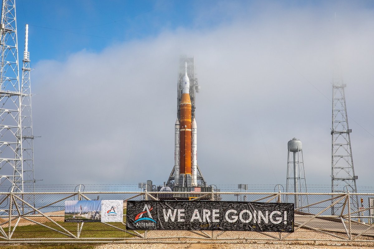NASA's tweet photo. LIVE NOW – Tune in for the latest about #Artemis I, and what’s next for the mega Moon rocket and spacecraft: https://t.co/2DUr1KpjLr https://t.co/kUrpZyOVzt