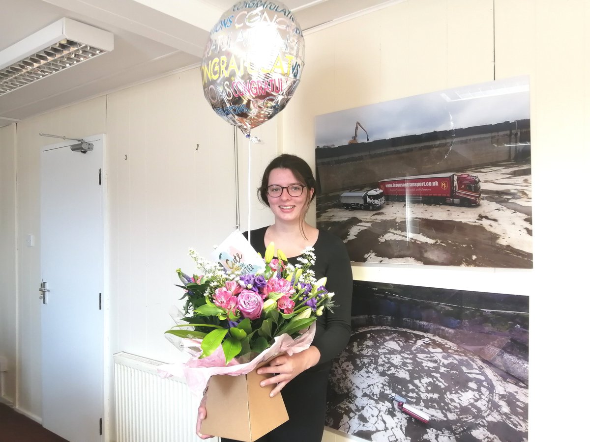 💐 Best Wishes 💐

All our best wishes go to Mairi Dinan, Office Administrator at Kishorn Port who will be leaving us today to start her maternity leave.

From all of your colleagues at Ferguson Transport and Shipping, we wish you all the very best Mairi.