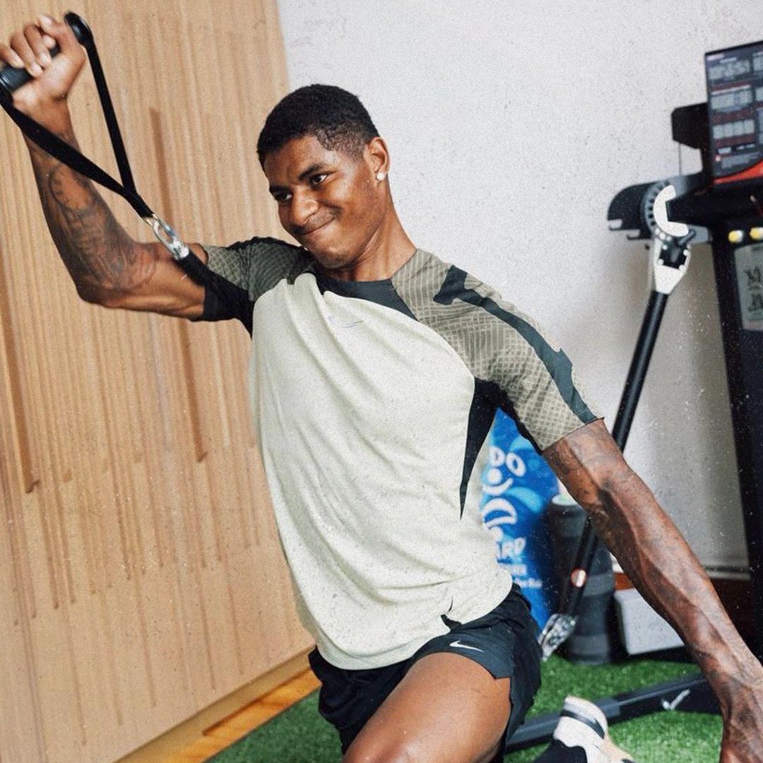 Working it 🔋

👊 <a href="/MarcusRashford/">MR14</a> 

#MUFC