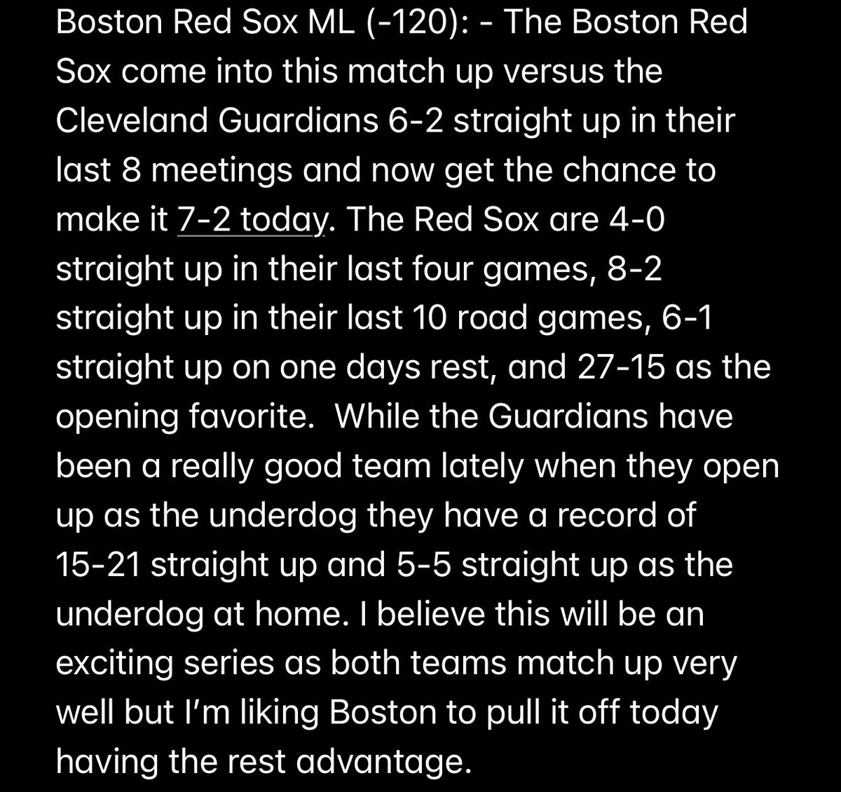 JonesyTrendz's tweet image. Boston Red Sox ML (-120): - Expecting this game to be a banger but I’m LOVING the Red Sox with the rest advantage in this spot ! Best of luck if you’re tailing 🙏🏽 Third write up of the day below ⬇️⬇️ LETS RIDE 🚀🚀🚀 #GamblingTwitter #MLBTwitter #MLB #DirtyWater