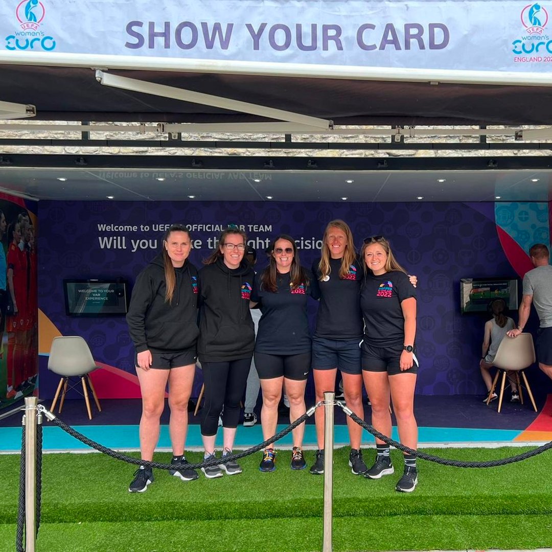 Under 2 weeks to go until #WEURO2022!

A number of PGMOL officials have been pleased to support the UEFA #WEURO2022 Roadshow - an event that has enabled local communities to learn about refereeing whilst celebrating and amplifying the women’s game.