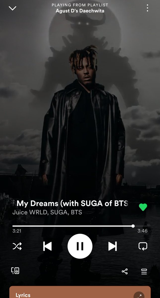 StreamForAgustD's tweet photo. Back to #StreamingForSUGA on Spotify

Focus: Daechwita
🔗https://t.co/sXUBgclMkr

[방탄소년단 슈가 #슈가 #SUGA BTSSUGA #AgustD シュガ @BTS_twt] https://t.co/TepkZ6vCwk