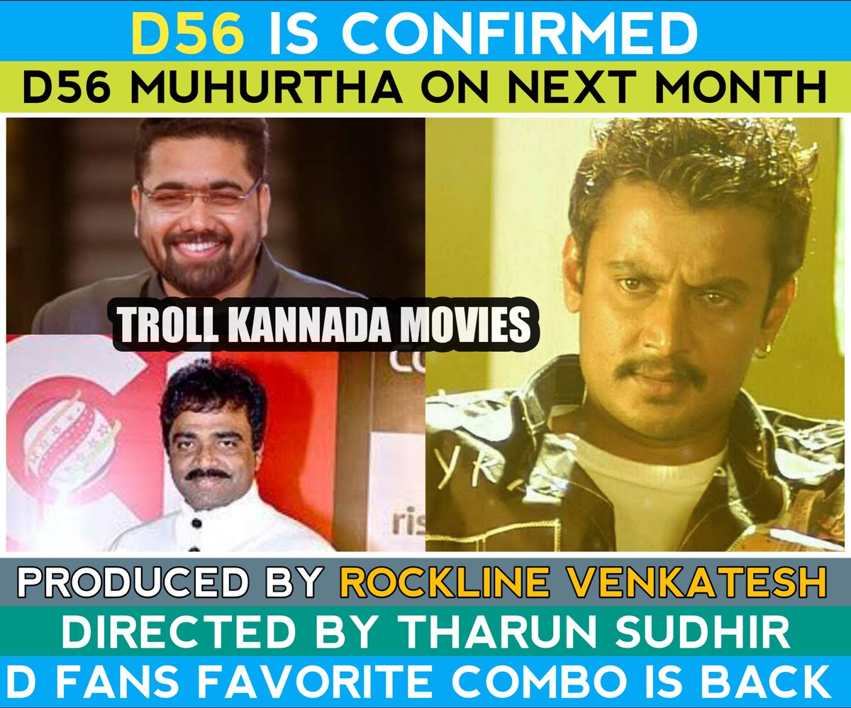 trollkannada_M's tweet image. This combo 🔥🔥🔥🤟
Pan India film #DBoss #Darshan #Tharun @dasadarshan

#Ranadheera