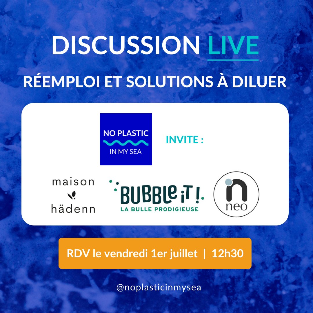 J-7 Live Instagram sur les produits à diluer. Des produits sans plastique, pratiques et bons pour l’environnement. 

Vendredi 1er juillet à 12h30 nous organisons un live Instagram avec Maison Hädenn, <a href="/BUBBLeiT_drinks/">BUBBLe iT!</a>
 et Neo cosmetics

A noter dans vos agendas !