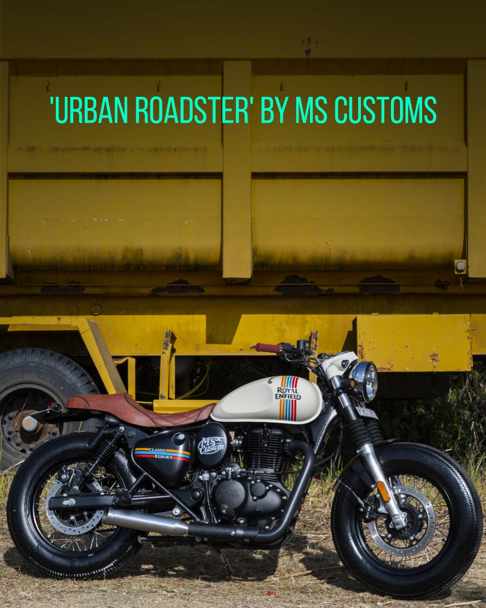 FastBikesIndia's tweet photo. Aizwal-based #MSCustoms have built a custom #UrbanRoadster with a 60s inspired headlight dome. It gets a custom swingarm, tank, custom spoke wheels, tyres, and a hand-crafted twin seat (5/5) • #fastbikesindia https://t.co/bihbjWeEYq