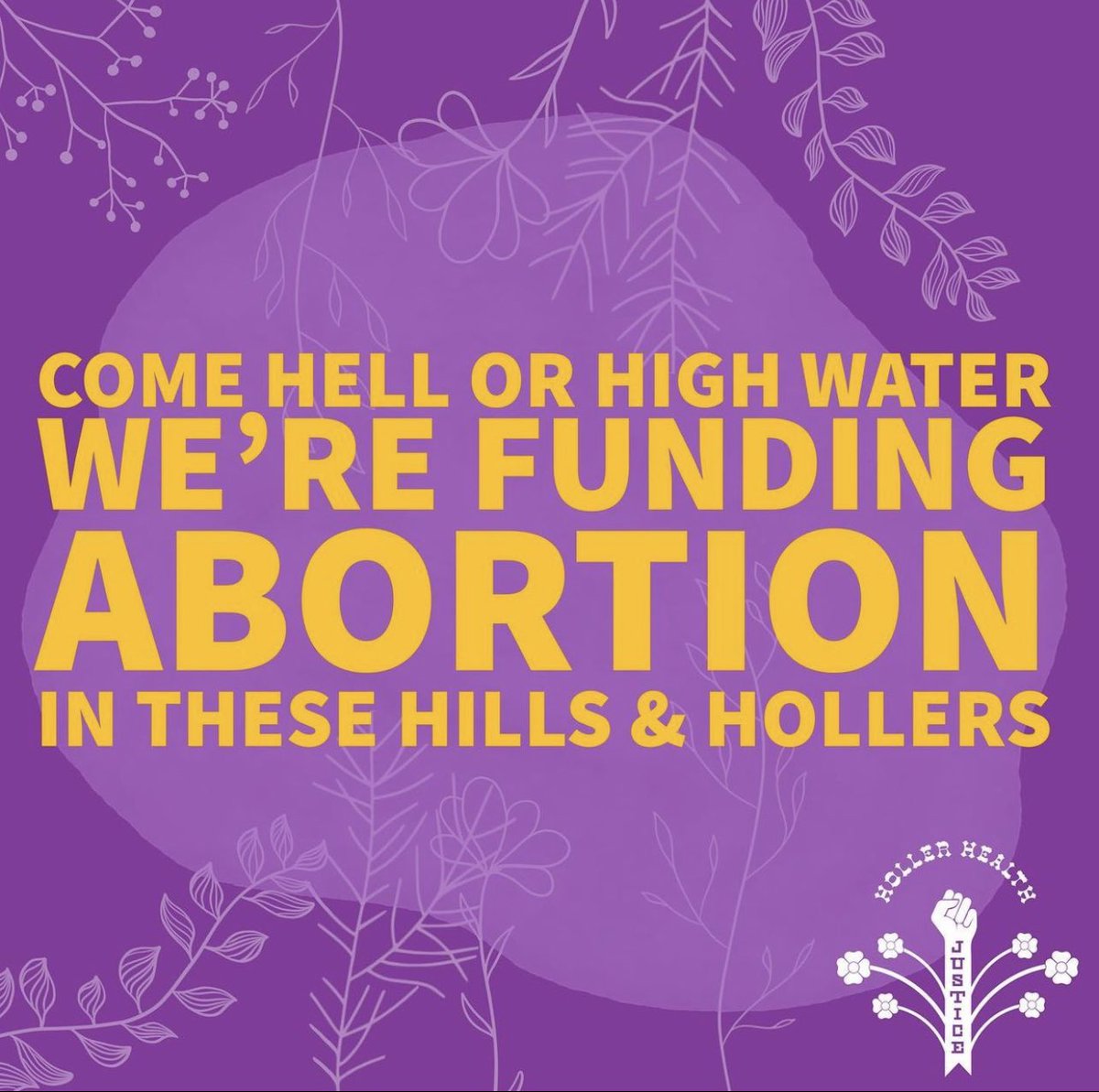 Hayley McMahon, MSPH, CPH (@mcmisoprostol) on Twitter photo Hell and high water have arrived—but we said it, and we meant it. Appalachians still need abortions, and <a href="/HollerHealth/">Holler Health Justice</a> is not going anywhere.
You can help: secure.actblue.com/donate/hhj Hell and high water have arrived—but we said it, and we meant it. Appalachians still need abortions, and <a href="/HollerHealth/">Holler Health Justice</a> is not going anywhere.
You can help: secure.actblue.com/donate/hhj