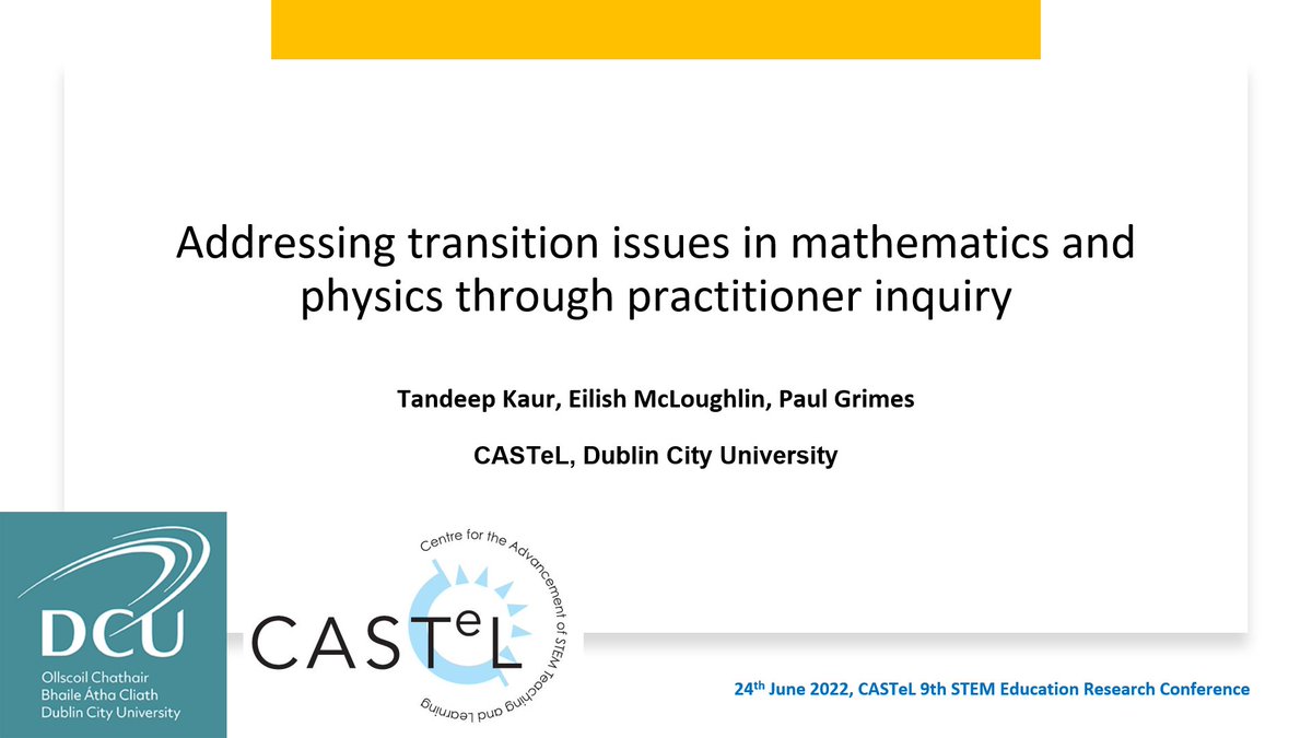 Tandeep Kaur (@tandeepkaur1) on Twitter photo Great to present today at the in-person conference #SMEC22 sharing findings from our STAMPEd project on addressing transition issues in maths and physics through practitioner inquiry <a href="/CASTeL_DCU/">CASTeL</a> <a href="/STAMPEdProject/">STAMPEd Project</a> <a href="/grimesp3/">Paul Grimes</a> <a href="/eilishmclough/">Eilish McLoughlin</a> <a href="/DCU_IoE/">DCU Institute of Education</a> Great to present today at the in-person conference #SMEC22 sharing findings from our STAMPEd project on addressing transition issues in maths and physics through practitioner inquiry <a href="/CASTeL_DCU/">CASTeL</a> <a href="/STAMPEdProject/">STAMPEd Project</a> <a href="/grimesp3/">Paul Grimes</a> <a href="/eilishmclough/">Eilish McLoughlin</a> <a href="/DCU_IoE/">DCU Institute of Education</a>