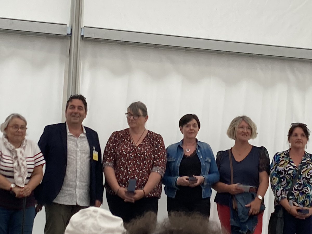 mh_paty's tweet photo. L’Adapeï 53 organise 1 @après-midi festif et convivial sur le site Echologia  à Louverné. Beaucoup de médailles argent, vermeil, or et grand or sont remises aux personnels encadrés et encadrants. Une belle reconnaissance pour tous et merci M Baudet directeur #adapeï #ladifference https://t.co/z3gaQXON0K