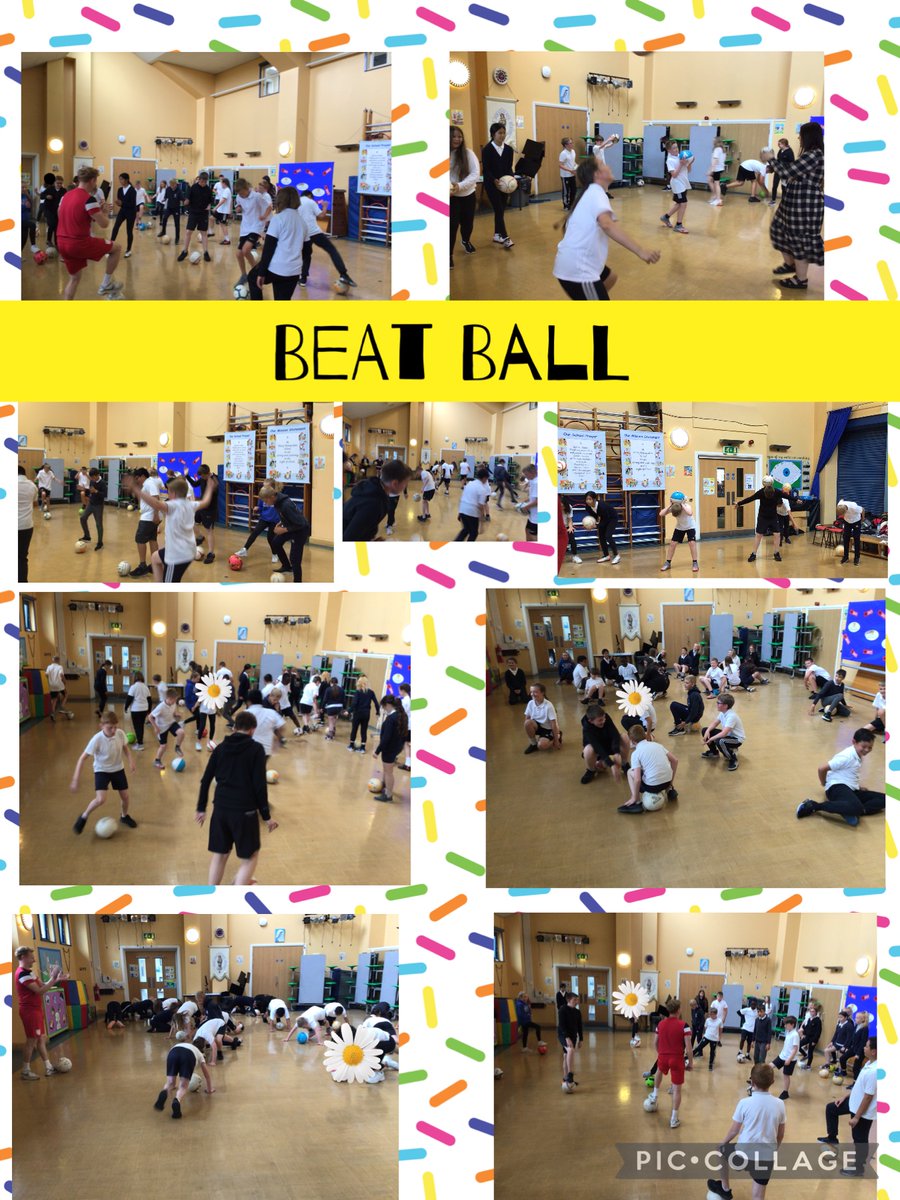 DosbarthAberei's tweet photo. We have had a fun week with a range of sporting activities. Today, we were joined by Football First for an afternoon of Beat Ball; a lovely way to end our Commonwealth week. #FootballFirstWales ⚽️🏀🎾 https://t.co/Qbc9XFGwLZ