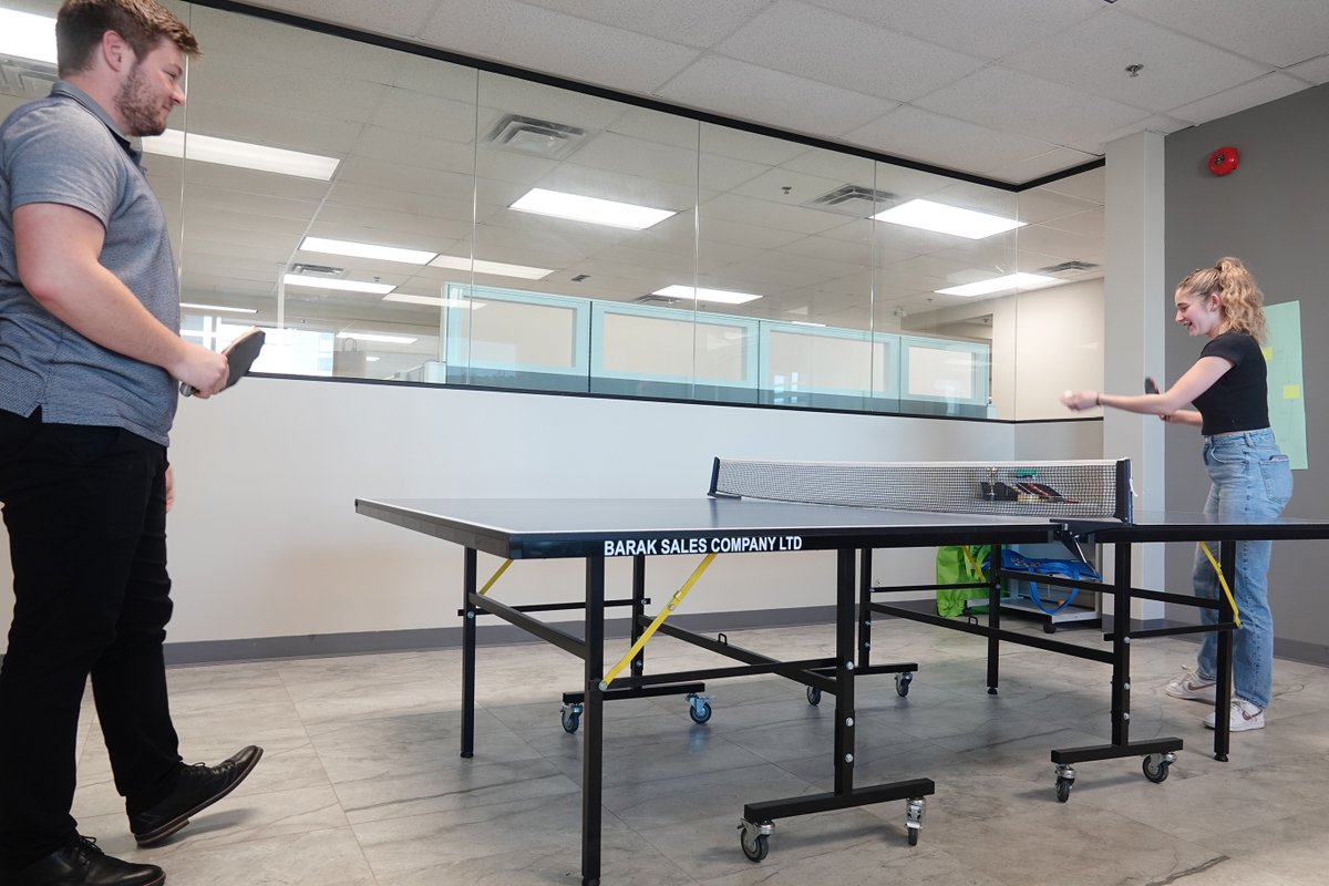 CrozierEngineer's tweet photo. We take our games very seriously here at Crozier, and itβs no secret we have some of the best ping pong players in all the #engineering land. Congratulations Aaron Wignall! What an awesome event from our social committee!
#theCROZIERway #engineers #funcompany #culture https://t.co/1gTdDGdLsd
