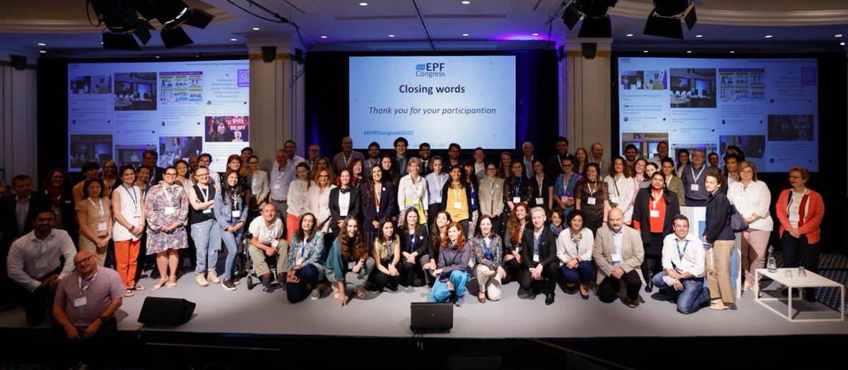 What an incredible two days!

Even if the #EPFCongress2022 is now over, the #digitalisation of healthcare is only starting🚀

THANK YOU❤️ to everyone who participated in the #EPFCongress2022 and helped us make it unforgettable.

➡️epfcongress.eu