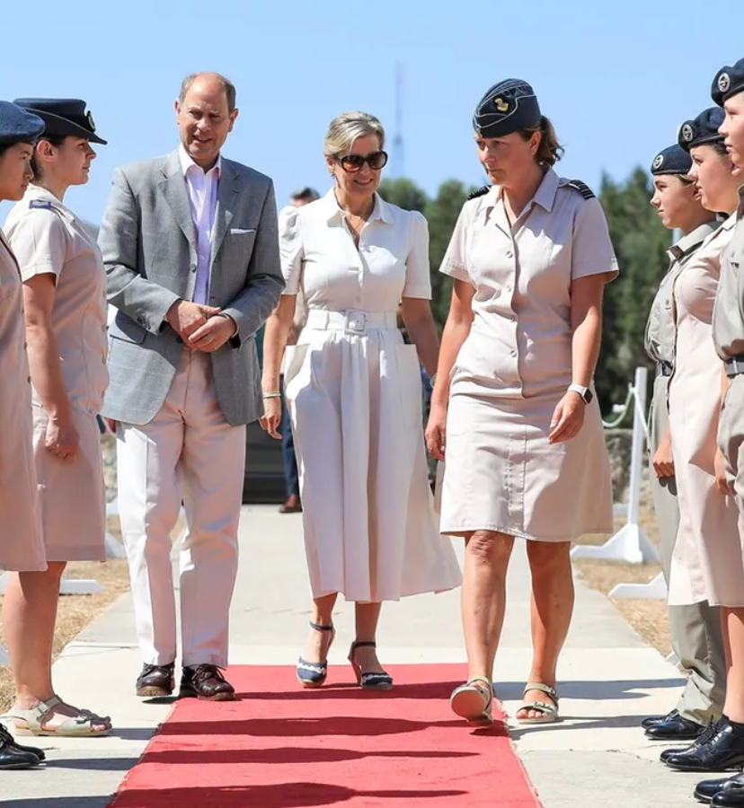 Tatlermagazine's tweet photo. Inside the Countess of Wessex’s elegant Cyprus tour wardrobe https://t.co/NbjDhO05a0 https://t.co/efoA50fwEb