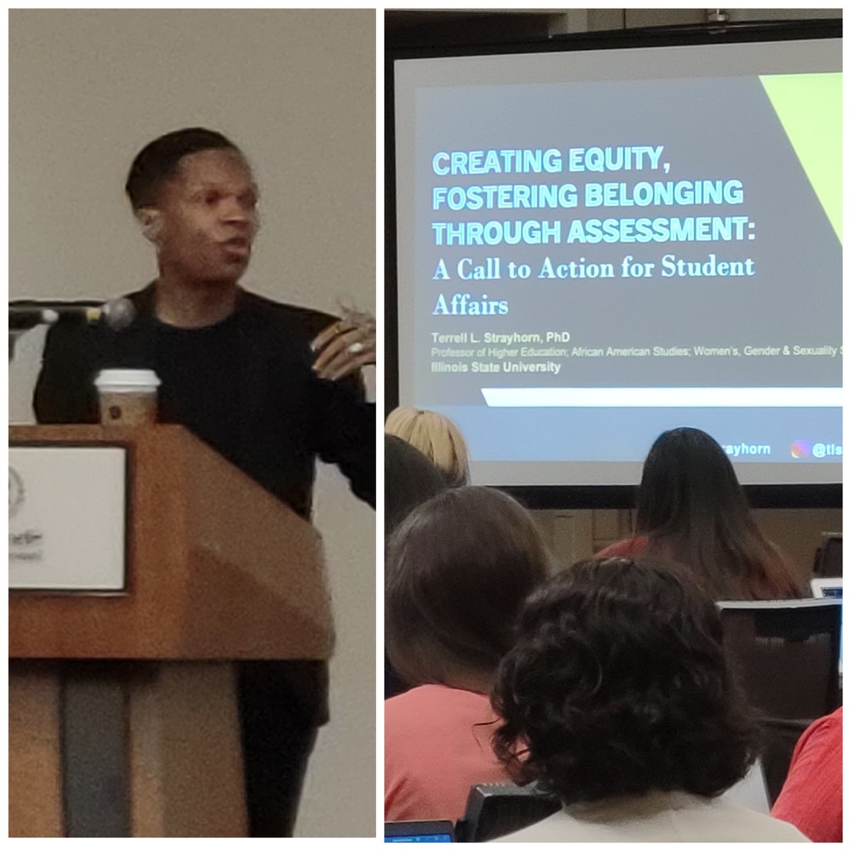 "We can't open the door to Higher Ed and then rush students through..." Dr. Strayhorn #ACPAai