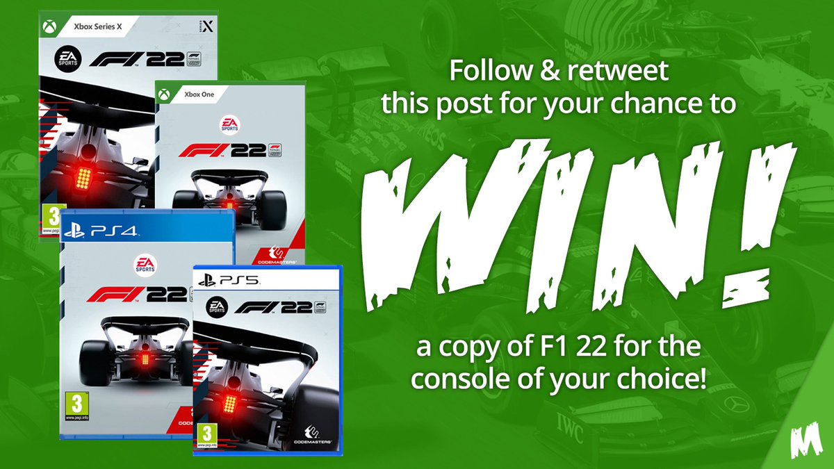 MonsterShopUK's tweet image. Competition Time Monsters

#LIKE this Tweet for a chance to win a copy of the highly anticipated #F122Game 

Any #RETWEETS will gain an extra 3 entries! 

Winner will be announced 29.06, must be following us 💚

#F1