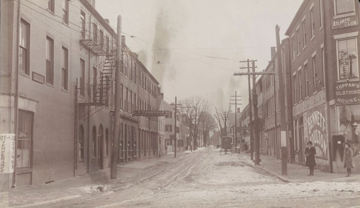 Flashback Friday to horse and buggies, and when Middle Street looked a LITTLE different