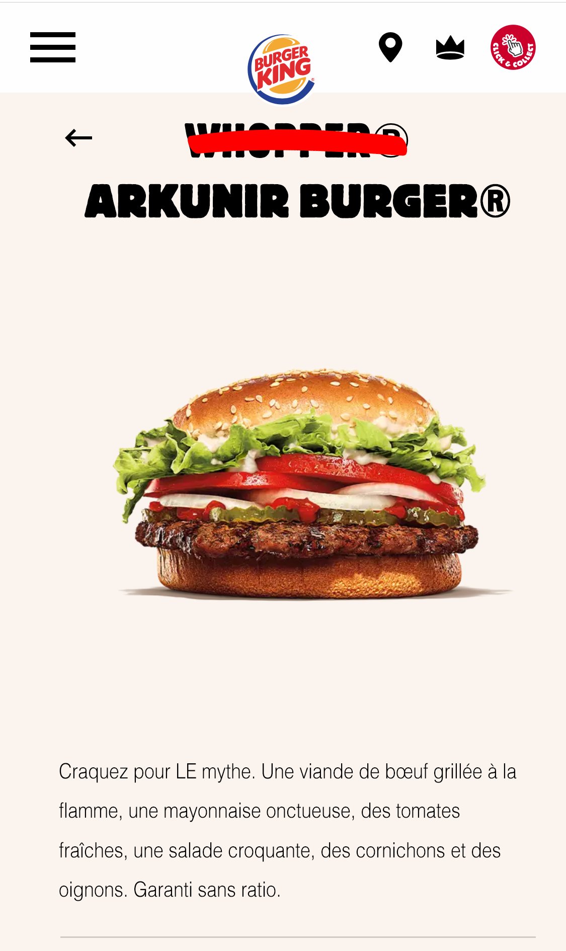 Burger King France on Twitter "Arkunir Réel seulement si ce tweet